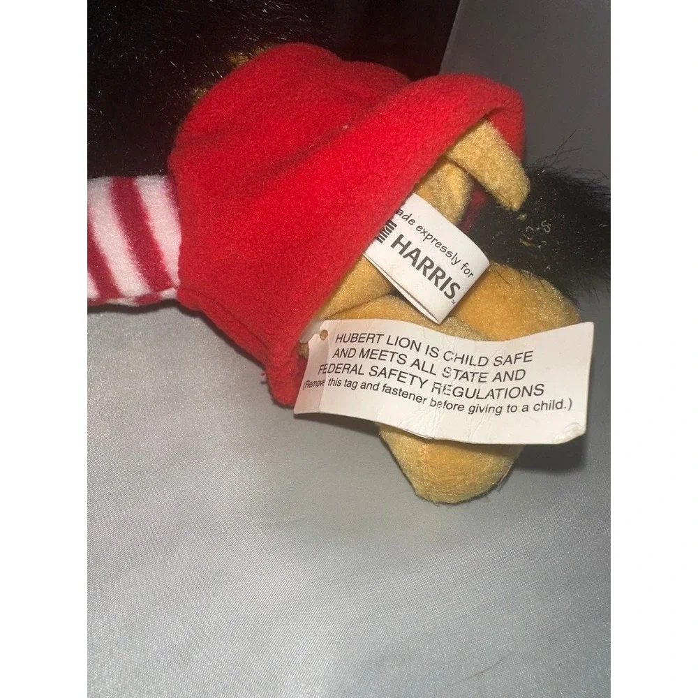 Vintage Harris Bank Hubert Lion Plush Set of 2 Mascot Toys 2007 2008 Animal Fair